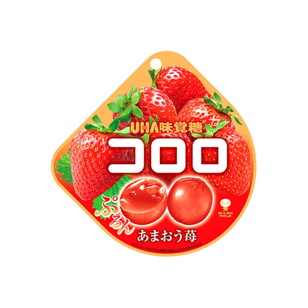 UHA 코로로 젤리 후쿠오카 아마오우 딸기맛 젤리 40g X 6팩