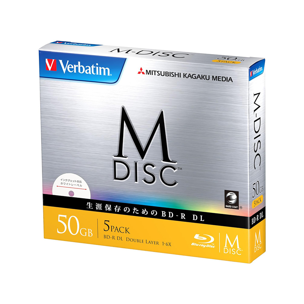 Verbatim M-DISC 블루레이 디스크 BD-R DL 50GB 5장