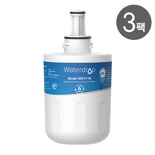 워터드롭 냉장고 필터 Waterdrop DA29-00003G NSF 3팩