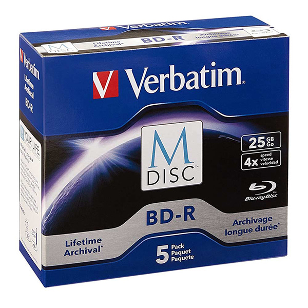Verbatim M Disc BD R 25GB 4X 블루레이 디스크 5팩